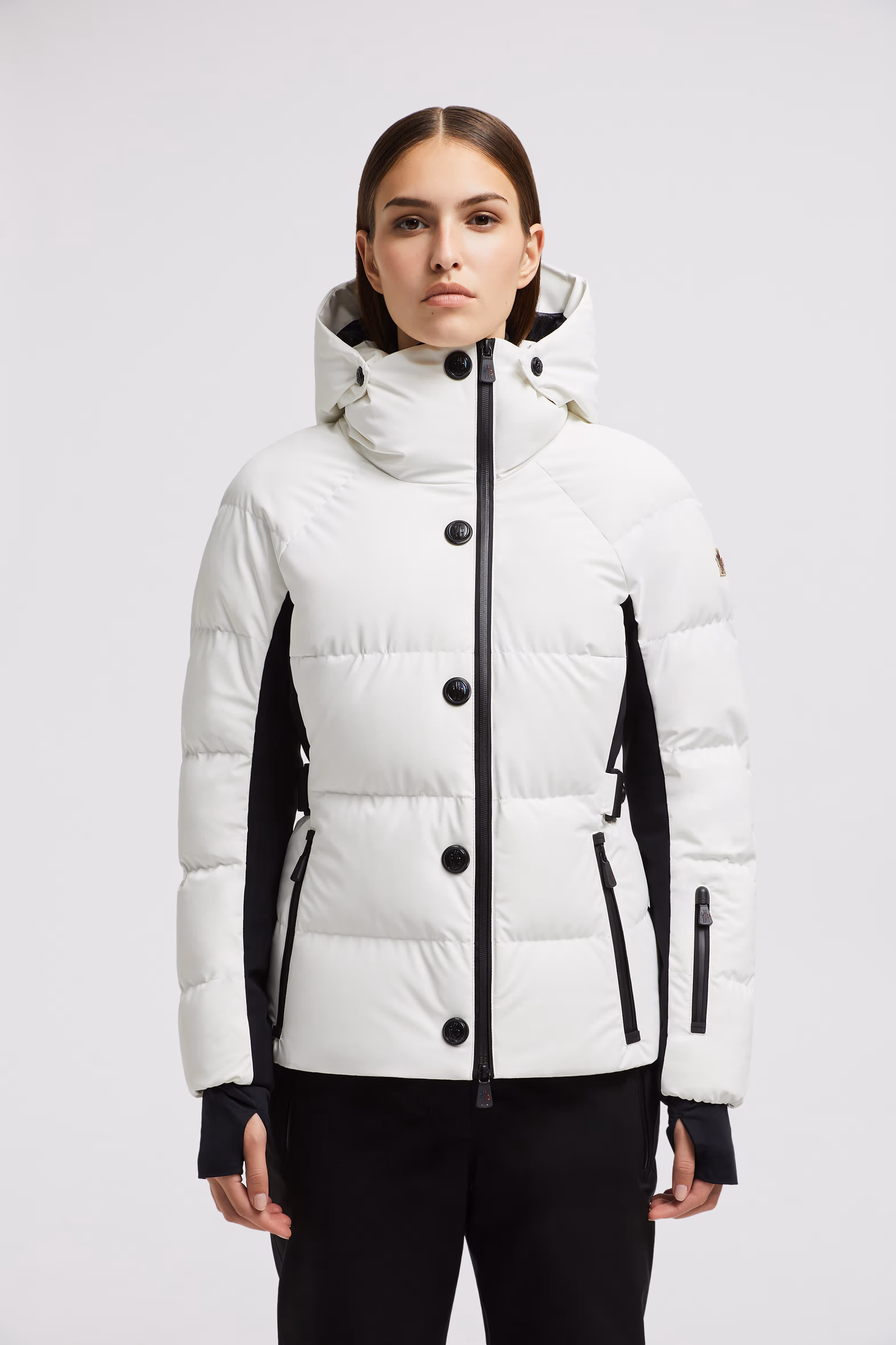 Veste de ski à capuche Guyane Femmes Blanc Neige Moncler 3